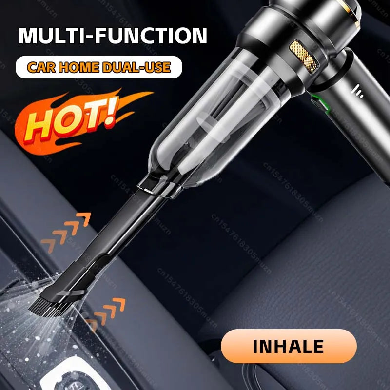 Aspirateur à Main Sans Fil Haute Puissance avec Moteur Brushless pour Voiture et Maison