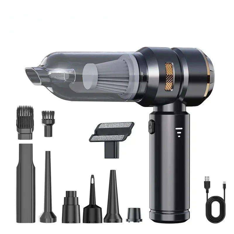 Aspirateur à Main Sans Fil Haute Puissance avec Moteur Brushless pour Voiture et Maison