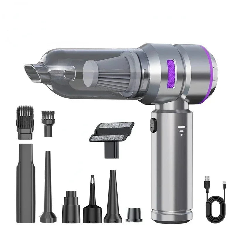 Aspirateur à Main Sans Fil Haute Puissance avec Moteur Brushless pour Voiture et Maison