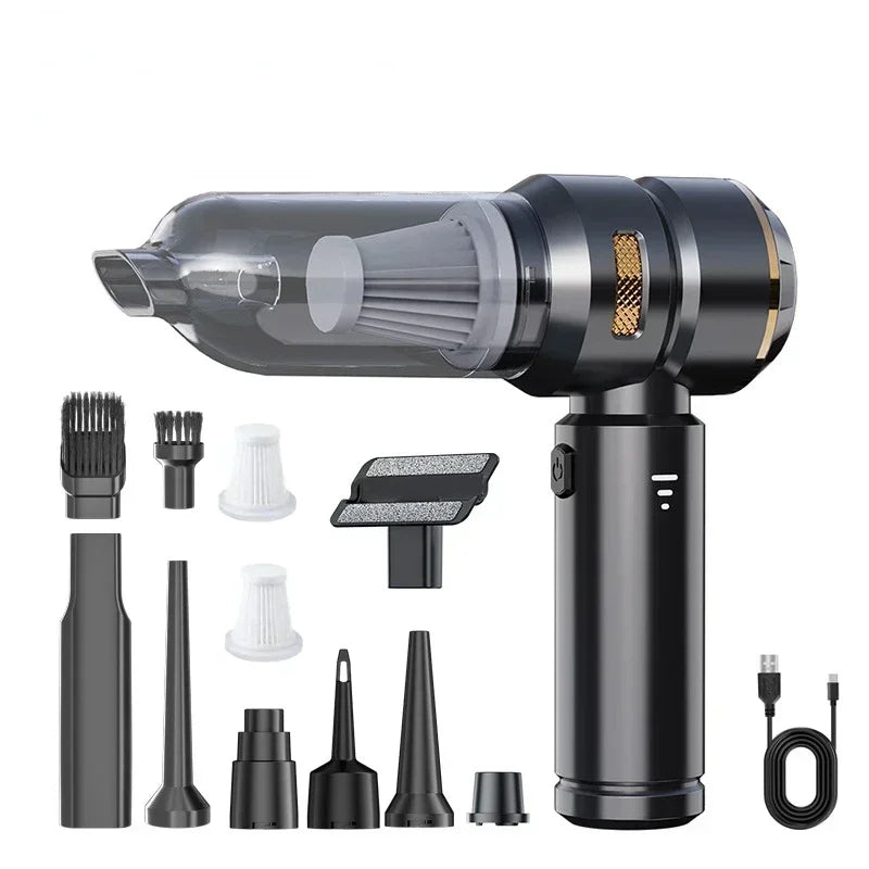 Aspirateur à Main Sans Fil Haute Puissance avec Moteur Brushless pour Voiture et Maison