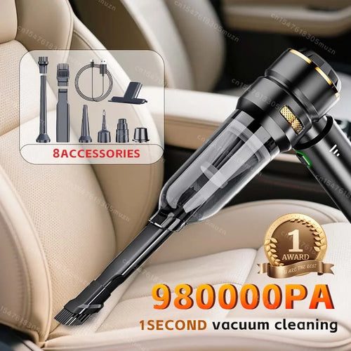 Aspirateur à Main Sans Fil Haute Puissance avec Moteur Brushless pour Voiture et Maison